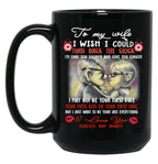 To My Wife Love You Forever Black Gift Coffee Mug