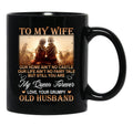 To My Wife Old Husband Black Gift Coffee Mug - Black
