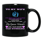 To My Wife Black Gift Coffee Mug - Black