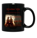 To My Wonderful Wife Black Gift Coffee Mug - Black