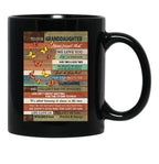 To Our Granddaughter We Love You Black Gift Coffee Mug - Black
