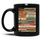 To Our Granddaughter We Love You Black Gift Coffee Mug