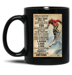 Today Is A Good Day Skiing Black Gift Coffee Mug