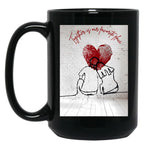 Together Is Our Favorite Place Black Gift Coffee Mug