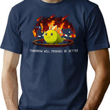 Tomorrow Will Probably Be Better T-Shirt for Men & Women, T-Shirts Graphic Tee - Navy