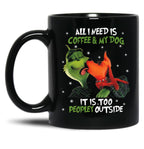 Toooo Peopley Outside Black Gift Coffee Mug