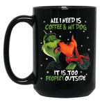 Toooo Peopley Outside Black Gift Coffee Mug
