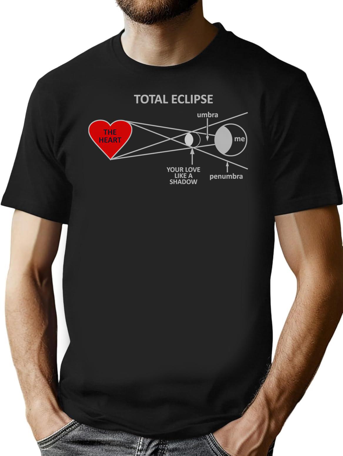 Total Eclipse Of The Heart New Favorite Tees T-Shirt for Men & Women, T-Shirts Graphic Tee - Black