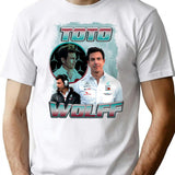 Toto Wolff 80'S Vintage Bootleg T-Shirt for Men & Women, T-Shirts Graphic Tee - White