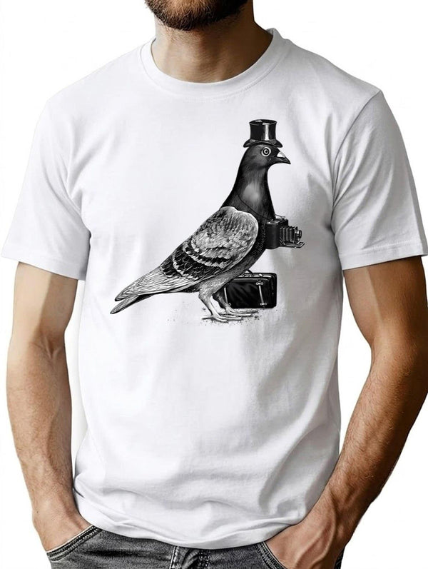 Tourist T-Shirt for Men & Women, T-Shirts Graphic Tee - White