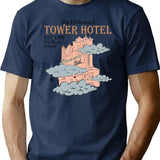 Tower Hotel Your Room is Ready Est 1994 Tower of Terror Family Matching Premium Heavyweight Cotton T-Shirt - Navy