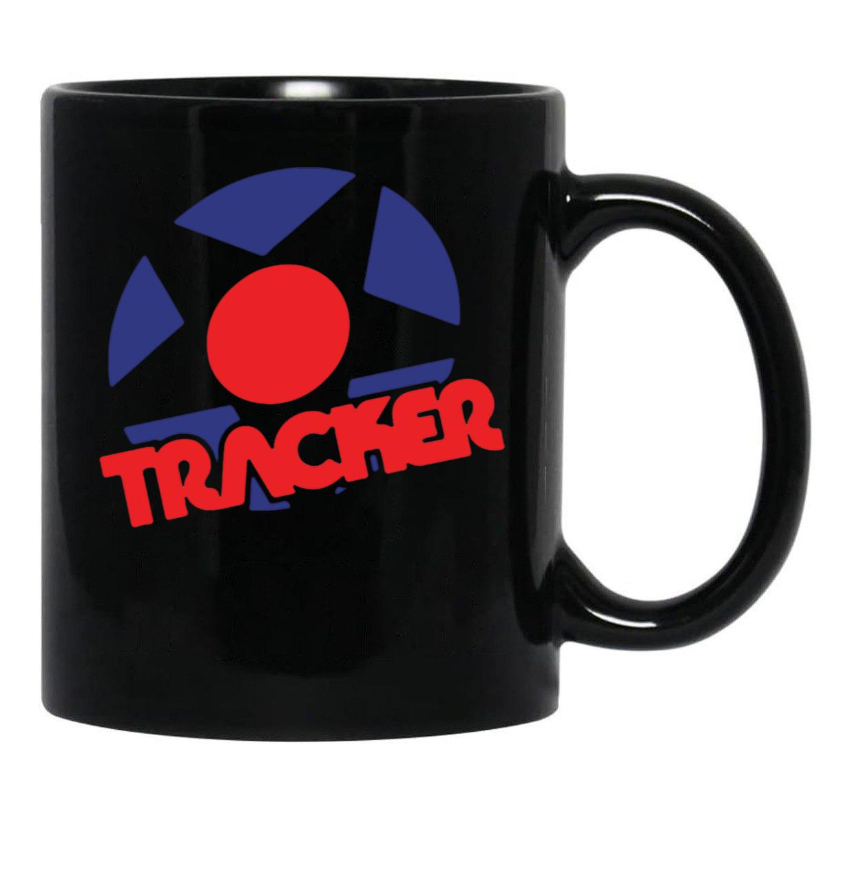 Tracker Trucks Vintage Logo Classic Black Coffee Mug, Gift Coffee Mug - Black