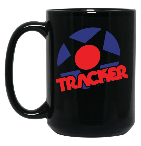 Tracker Trucks Vintage Logo Classic Black Coffee Mug, Gift Coffee Mug - Black