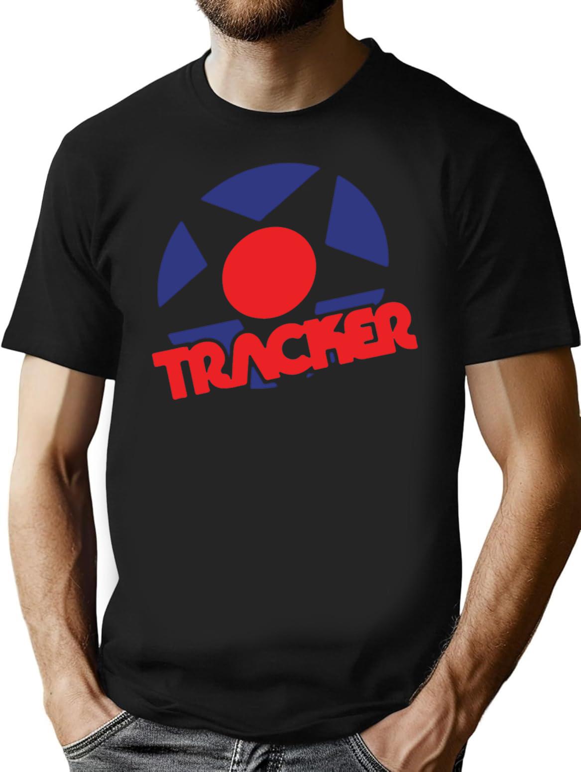 Tracker Trucks Vintage Logo Classic Premium Heavyweight Cotton T-Shirt - Black