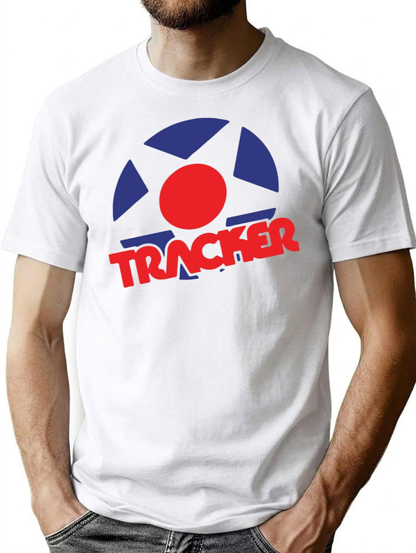 Tracker Trucks Vintage Logo Classic Premium Heavyweight Cotton T-Shirt - White