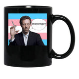 Trans Rights House Black Coffee Mug, Gift Coffee Mug - Black