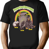Trash Can Critters T-Shirt for Men & Women, T-Shirts Graphic Tee - Black