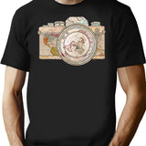 Travel T-Shirt for Men & Women, T-Shirts Graphic Tee - Black