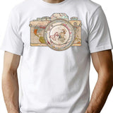 Travel T-Shirt for Men & Women, T-Shirts Graphic Tee - White
