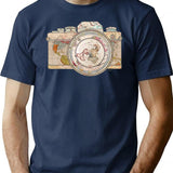 Travel T-Shirt for Men & Women, T-Shirts Graphic Tee - Navy