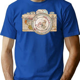Travel T-Shirt for Men & Women, T-Shirts Graphic Tee - Blue