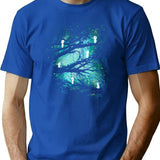 Tree Spirits T-Shirt for Men & Women, T-Shirts Graphic Tee - Blue