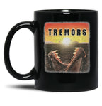 Tremors Distressed Mover Photographic Print Black Coffee Mug, Gift Coffee Mug