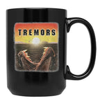 Tremors Distressed Mover Photographic Print Black Coffee Mug, Gift Coffee Mug