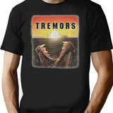 Tremors Distressed Mover Photographic Print Premium Heavyweight Cotton T-Shirt - Black