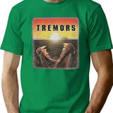 Tremors Distressed Mover Photographic Print Premium Heavyweight Cotton T-Shirt - Green