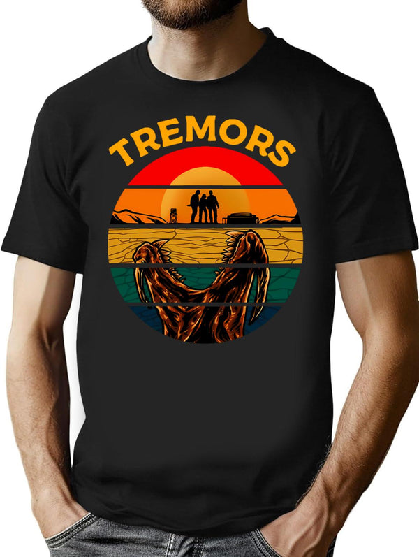 Tremors Vintage T-Shirt for Men & Women, T-Shirts Graphic Tee - Black