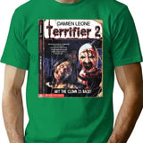 Trending Terrifier 2 New Movie Design T-Shirt for Men & Women, T-Shirts Graphic Tee - Green