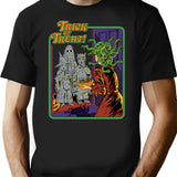 Trick Or Treat T-Shirt for Men & Women, T-Shirts Graphic Tee - Black