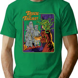 Trick Or Treat T-Shirt for Men & Women, T-Shirts Graphic Tee - Green