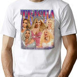 Trisha Paytas Trisha Paytas Shirt Unisex Sweatshirt Back Side Print – Feel The Softness Love The Fit. Premium Heavyweight Cotton T-Shirt - White