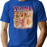 Trisha Paytas Trisha Paytas Shirt Unisex Sweatshirt Back Side Print – Feel The Softness Love The Fit. Premium Heavyweight Cotton T-Shirt - Blue