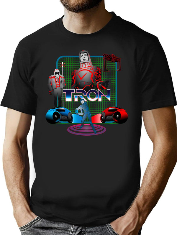 Tron T-Shirt for Men & Women, T-Shirts Graphic Tee - Black