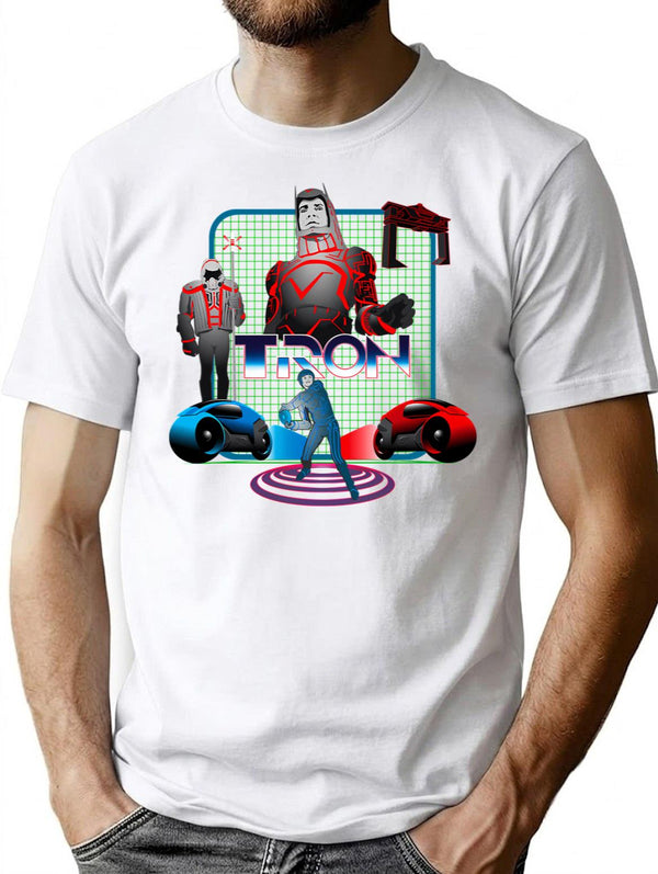Tron T-Shirt for Men & Women, T-Shirts Graphic Tee - White