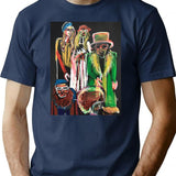 Troutmask Replica Cpt Beefheart T-Shirt for Men & Women, T-Shirts Graphic Tee - Navy