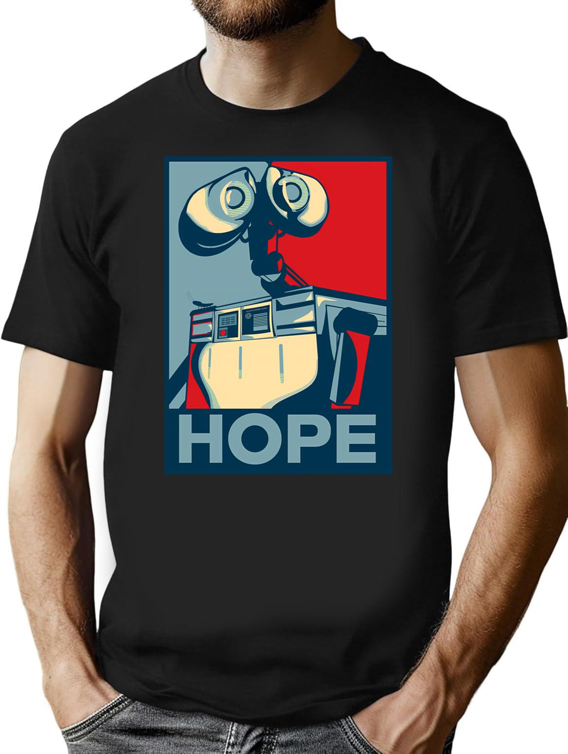Trust In Wall-E T-Shirt for Men & Women, T-Shirts Graphic Tee - Black