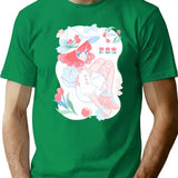 Tulip Witch T-Shirt for Men & Women, T-Shirts Graphic Tee - Green