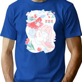 Tulip Witch T-Shirt for Men & Women, T-Shirts Graphic Tee - Blue