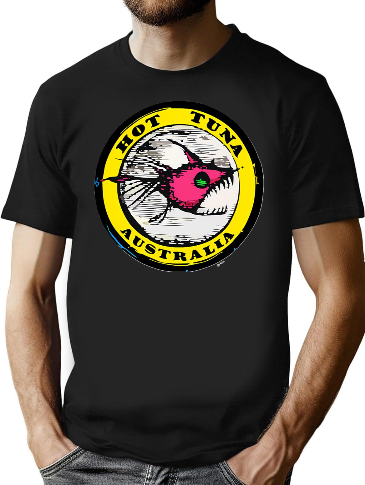 Tuna Hot... Hot Design Logo Classic T-Shirt for Men & Women, T-Shirts Graphic Tee - Black