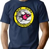 Tuna Hot... Hot Design Logo Classic T-Shirt for Men & Women, T-Shirts Graphic Tee - Navy