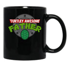 Turtley Awesome Father Awesome Fathers Day Black Coffee Mug, Gift Coffee Mug - Black