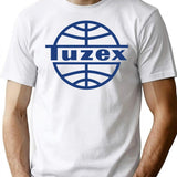 Tuzex Logo Design Retro Czechoslovakia Style T-Shirt for Men & Women, T-Shirts Graphic Tee - White