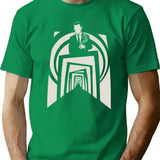 Twilight Zone Tunnel White T-Shirt for Men & Women, T-Shirts Graphic Tee - Green