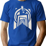 Twilight Zone Tunnel White T-Shirt for Men & Women, T-Shirts Graphic Tee - Blue