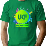Ukf-Drum And Bass - Mens T Shirts Graphic Vintage Classic T-Shirt T-Shirt for Men & Women, T-Shirts Graphic Tee - Green