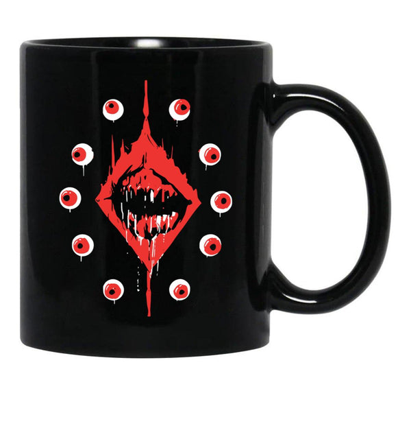 Ultrakill Eyeballs Black Coffee Mug, Gift Coffee Mug - Black